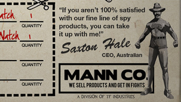 You are encouraged to fear Mann Co., but that fear comes with the gentle and stern guidance of a near-naked Australian